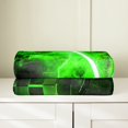 thumbnail image 3 of Erosebridal Neon Lightsaber Throw Blanket for Couch, Green Geometry Plush Blanket, Lightning Decor, 3 of 7