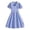 Blue-B, variant on Dress Short Sleeve Shirt Dress Flared Dress for Girls Uniform 7-8 Years