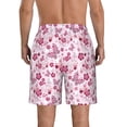 thumbnail image 3 of Yiaed Flower Butterfly Print Men's Swim Trunks with Lining Quick Dry Sports Shorts Beach Shorts Boardshorts-XX-Large, 3 of 5