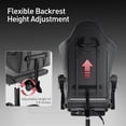 thumbnail image 6 of Gaming Chair with Headrest & Lumbar Support Ergonomic Computer Racing Chair with Footrest, Adjustable Hight Leather Swivel Computer Chair for Adult Teen Office or Gaming, 6 of 8
