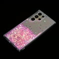 thumbnail image 5 of Luminous Case for Samsung Galaxy S23 Ultra, Glow in the Dark Fluorescent Glitter Case for Women Girls, Bling Sparkle Lightweight Slim Shockproof Protective Phone Cover for Galaxy S23 Ultra, Pink, 5 of 6
