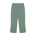 thumbnail image 4 of WERYOUNG Casual Summer Straight Leg Capri Pants For Women With Pockets Loose Beach Trousers Daily Wear Comfortable Bottom XL, 4 of 4