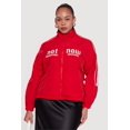 thumbnail image 2 of Women's Plus Size Not Now Embroidered Windbreaker, 2 of 5