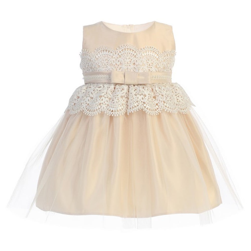baby girl champagne dress