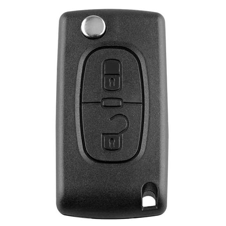 RUSR 433MHz ID46 Chip 2 Button Folding Remote Key Fob for Peugeot 207 307 308