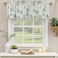 thumbnail image 2 of Coastal Starfish Curtain Valances for Windows, Kitchen Valance Window Treatments Panel 2 Pack, Farmhouse Nautical Seahorse Conch Rod Pocket Short Curtains for Bathroom Bedroom 42 x 12 Inch, 2 of 8