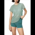 thumbnail image 1 of Camiseta Deportiva Ultraligera Transparente de Secado Rápido con Espalda Abierta para Mujer, Ideal para Yoga, Running y Otras Actividades. Verde M, 1 of 9
