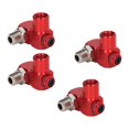 thumbnail image 3 of Conector de manguera de aire de 4 piezas, conector para herramienta de compresor de aire de pulgada NPT, alúmina, versátil, fácil de transporta, 3 of 8