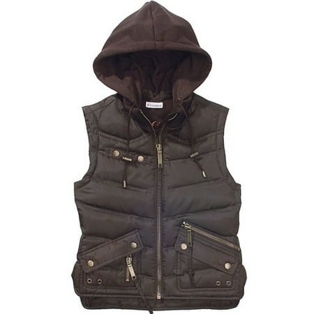 Juniors Bubble Vest with Detachable Hood