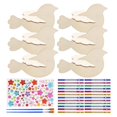 thumbnail image 1 of Paquete de 6 Kits Manualidades de Carillón de Viento de Pájaros en 3D para Niños, Juego Manualidades de Animales Madera para Pintar y Construir, Regalos Cumpleaños para Niñas/Niños, 1 of 5