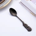 thumbnail image 1 of Cuchara de Acero Inoxidable con Forma de Rosa, Herramienta Duradera para Remover Café, Elegante Juego de Cucharas de Postre, Perfecta para Fiestas y Reuniones, Apta para Lavavajillas, 7.9 Pu, 1 of 2