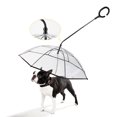 thumbnail image 1 of 1 Uds. Paraguas transparente para mascotas, paraguas en forma de C para perros, suministros para mascotas, correa ajustable para caminar para perros para días lluviosos Rojo Verde, 1 of 5