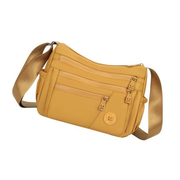 Lightweight Women's Crossbody Bag Large Capacity Multi-Pocket Shoulder Purse for Everyday Use