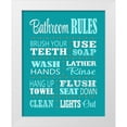thumbnail image 1 of Robinson, Tamara 12x14 White Modern Wood Framed Museum Art Print Titled - Bathroom Rules, 1 of 4