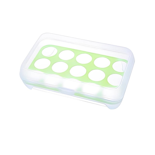Cateissary Caja de almacenamiento de huevos, contenedores de almacenamiento para refrigerador, cajas de mantenimiento fresco, organizador Type2 NO2