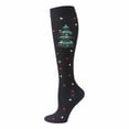 thumbnail image 2 of Socks for Women Christmas Winter Warm Fluffy Christmas Printed Socks Long Knee High Funny Xmas Gift Holiday Cozy Soft Slipper Socks K s/m, 2 of 3