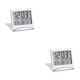 thumbnail image 1 of Ounissouiy Desk Digital Display Alarms Clock Timer Temperature Meter Room Bedroom Clocks Living Operated Battery 2Conjunto, 1 of 6