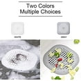 thumbnail image 6 of 2 PackHair Catcher," Square Hair Drain Cover for Shower Silicone Hair Stopper with Suction Cup,Easy to Install Suit for Bathroom,Bathtub,Kitchen,White Gray, 6 of 9