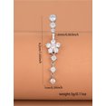 thumbnail image 4 of 1 Mode casual Multi-Micro-Incrusté zircon en Forme de Fleur long Nombril Clou Femmes piercing Bijoux FGS, 4 of 6