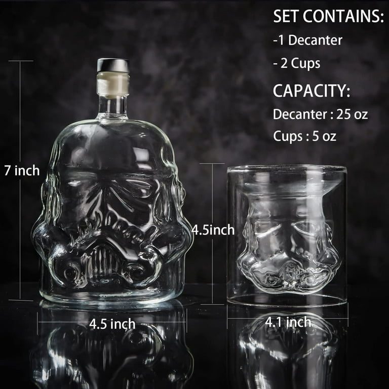 Whiskey Decanter Set, Stormtrooper Bottle, Gifts for Men, Whiskey