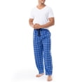 thumbnail image 5 of Pantalón de Pijama para Hombre IZOD de Forro Polar Sedoso Azul/Amarillo XXL, 5 of 5