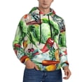 thumbnail image 2 of Wukai Vegan1 Print Men Hoodies Fleece Sweatshirts Long Sleeve Sweaters Pullover Fall Outfits Winter Clothes-Small, 2 of 7
