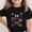 Black, variant on Girls 4th of July Bows T-Shirt, Patriotic American Flag Red White Blue Bow Graphic Tee, Kids Independence Day Summer Short Sleeve Shirt, Size 7-8T