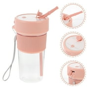 Pixnor Portable Blender Personal USB Rechargeable Juice Cup for Smoothie and Protein Shakes, 12Oz Bottle for Travel Gym Home Office Sports Outdoors-Pink