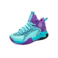 Youth Lightweight Basketball Shoes, HighTop Sneakers for Boy Comfort Trainers (Little Kid/Big