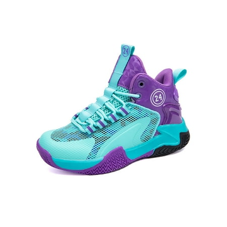 

Youth Lightweight Basketball Shoes High-Top Sneakers for Boy Comfort Trainers (Little Kid/Big Kid)