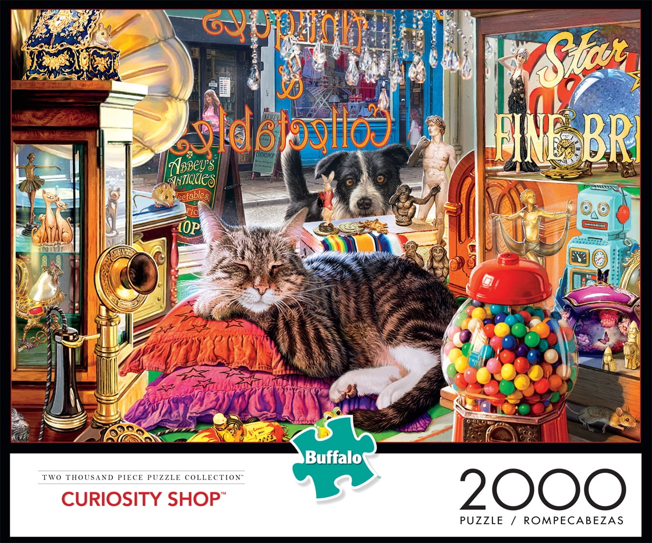 Classic Puzzles for Adults 2000 Piece Cat Jigsaw Puzzles Unique Shape Jigsaw Pieces Best Gift for Adults and Kids