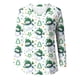 thumbnail image 5 of Pntutb Camiseta de manga larga raglán con estampado navideño informal con cuello en V para mujer Pntutb Pntutb-6093, 5 of 5
