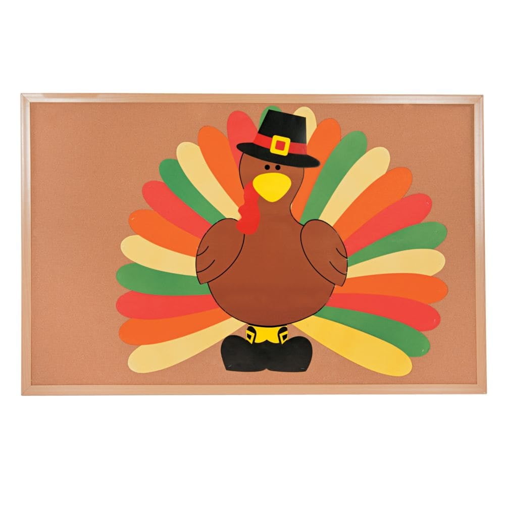 Do It Yourself Bulletin Board Set - Turkey - Educational - 26 Pieces