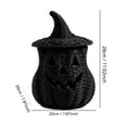 thumbnail image 4 of Woven Halloween Decoration Wicker,Pumpkin Lantern,Witch Hat Lamp & Bat Table Decorations,Rustic Jack-O'-Lantern Candle Holders for Fall Home,Mantel,Shelf & Table Decor, 4 of 8