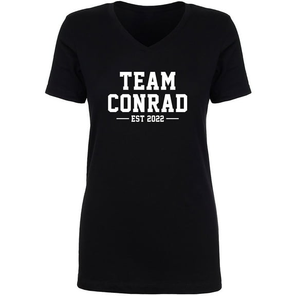 Team Conrad Est 2022 Womens V-Neck T-Shirt