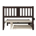 thumbnail image 6 of AFI Tahoe Full Wood Platform Bed with Headboard Footboard & Twin Trundle, Espresso, 6 of 8