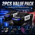 thumbnail image 3 of 2PCS RC Cybertruck Police Pickup Set, 1:24 Scale 4WD Electric RC Truck with LED Lights, High-Speed All Terrain Remote Control Vehicles for Kids, 3 of 9
