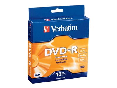 DVD-R 4.7GB 16x 10pk Spindle Box