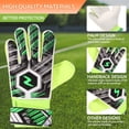 thumbnail image 4 of Gants de Gardien de But de Football pour Enfants de Taille 5/6/7 avec Sangle de Poignet Réglable Anti-Dérapant, 4 of 8