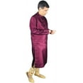 thumbnail image 5 of Bellisimo Fashion Men's Kurta Pajama Set Ethnic Wear Wine Large, 5 of 5