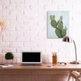 thumbnail image 2 of Stupell Industries Unique Desert Cactus Plant Prickly Pear Blue Green Canvas Wall Art Design by Mia Jensen, 24" x 30", 2 of 6