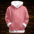 thumbnail image 2 of Women's Trim Hoodie 2025 Long Sleeve Trendy Plain Drawstring Hooded Sweatshirt with Pockets Pullover Top, 2 of 6