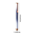 thumbnail image 4 of Outoloxit Thermal Ink Erasable Fountain Pen, Metal Nib Gradient Design Stylus with Triangular Grip, Refillable Cartridge Writing Tool for Smooth Office & Academic Use, 4 of 7