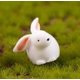 thumbnail image 1 of Conejo DIY micro paisaje jardinería decoración Musgo pequeño animal pastel decoración llavero colgante dibujos animados Pequeño Conejo Blanco, 1 of 6
