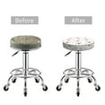 thumbnail image 3 of Uemuo Heart Panda Pattern Round Bar Stool Seat Covers Washable Stool Cushion Slipcover Elastic Bar Chair Covers-13 inch, 3 of 7