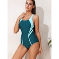 thumbnail image 3 of Alove One Piece Sporty Swimsuits Womens Quick-drying Athletic Training Bathing Suit Adjustable Strap Swimwear, 3 of 7