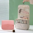 thumbnail image 5 of Makeup Bag Travel Cosmetic Bags Toiletries Organizer Waterproof Storage Neceser Bathroom Hook Wash Pouch High Quality Women (beige), 5 of 7