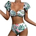 thumbnail image 1 of Conjunto de bikini a la moda para mujer, traje de baño de dos piezas con relleno, almohadilla en el pecho, sin soporte de acero, ropa de playa Fridja  nalpqowj20681, 1 of 8