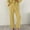 Yellow, variant on Simua Wide Leg Pants Woman High Waisted Fashion Suit Pants