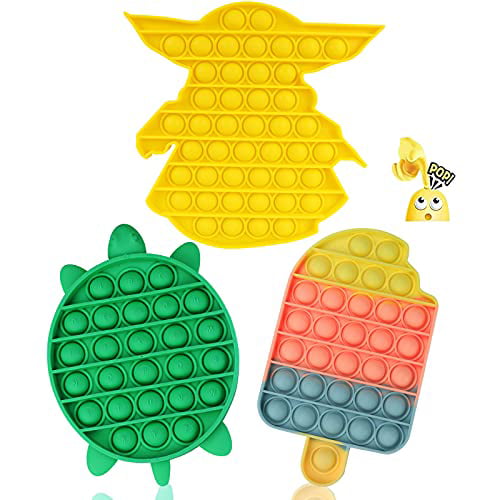 Baby Yoda Bubble Push Pop Fidget Sensory Spielzeug Autismus ADHS Stressabbau Fun 